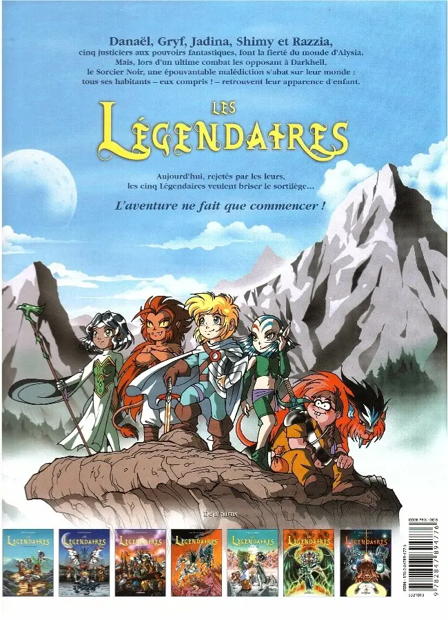 Verso de l'album Les Légendaires Tome 2 Le gardien