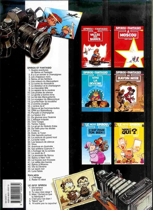 Verso de l'album Spirou et Fantasio Tome 5 Les voleurs du Marsupilami