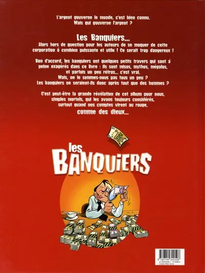 Verso de l'album Les Banquiers Tome 3 La banque a des valeurs... les vôtres !
