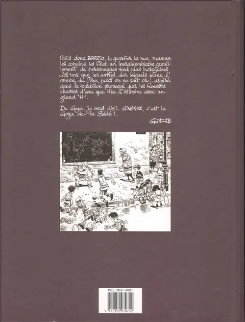 Verso de l'album Barrio