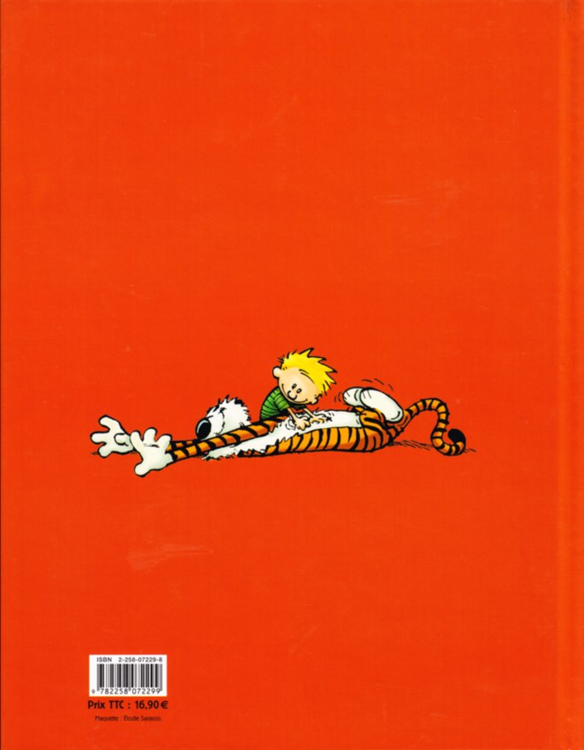 Verso de l'album Calvin et Hobbes Intégrale 4