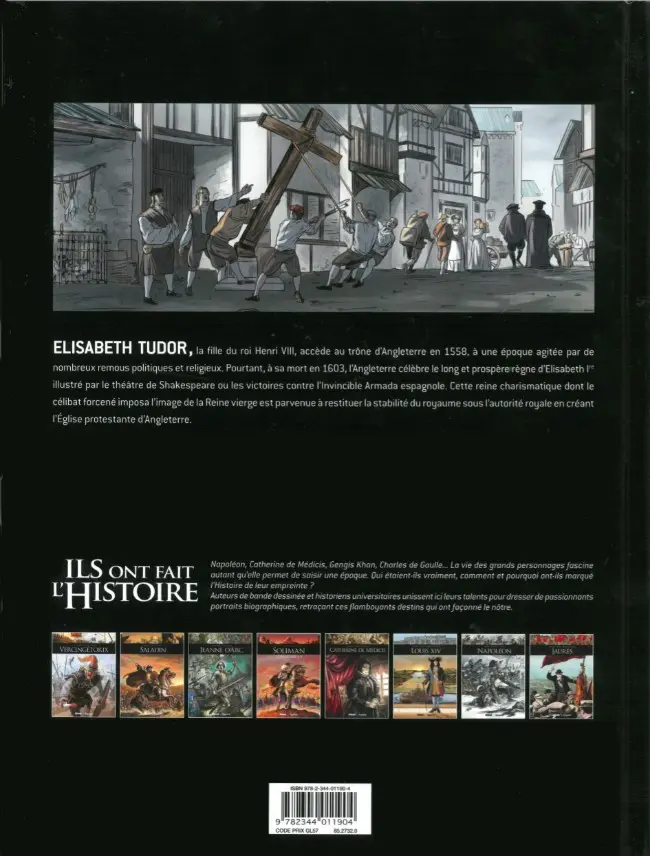 Verso de l'album Ils ont fait l'Histoire Tome 15 Elisabeth 1re