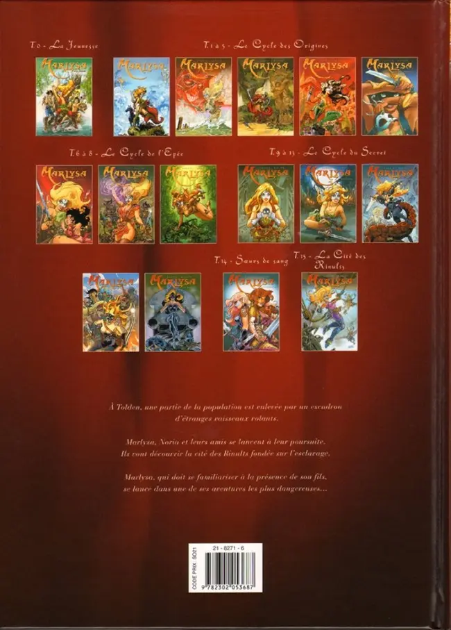 Verso de l'album Marlysa Tome 15 La cité des Rinults
