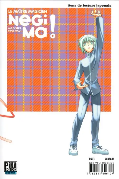Verso de l'album Negima ! - Le Maître Magicien 34