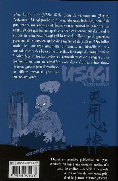 Verso de l'album Usagi Yojimbo 14