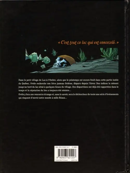 Verso de l'album La Bête du Lac Tome 1 Le gardien