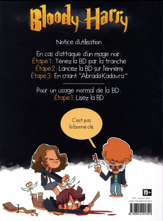 Verso de l'album Bloody Harry Tome 2 Adavra kedavra