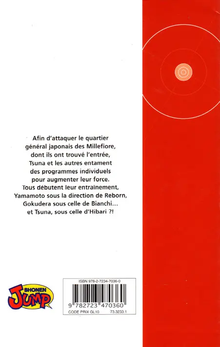 Verso de l'album Mon prof le tueur - Reborn ! 18 Voilà la version V.R. !