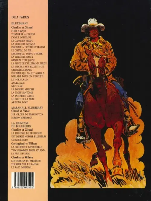 Verso de l'album Blueberry Tome 12 Le Spectre aux balles d'or