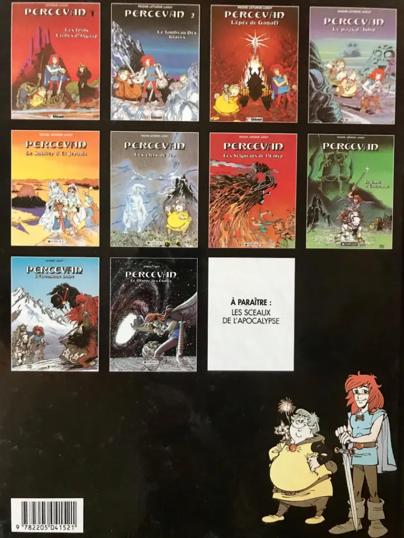 Verso de l'album Percevan Tome 8 La table d'émeraude