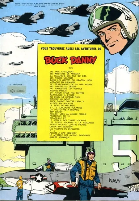 Verso de l'album Buck Danny Tome 32 Alerte à Cap Kennedy