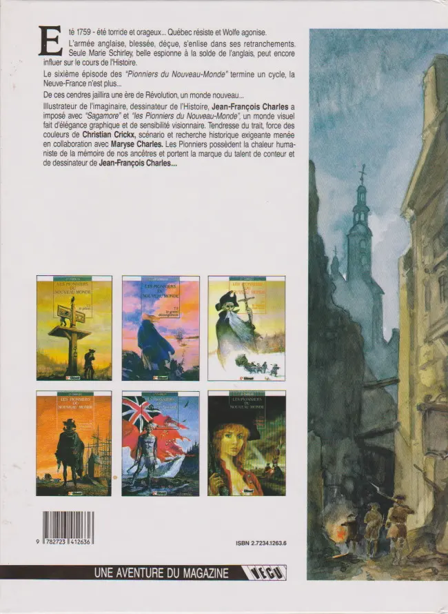 Verso de l'album Les Pionniers du Nouveau Monde Tome 6 La mort du loup