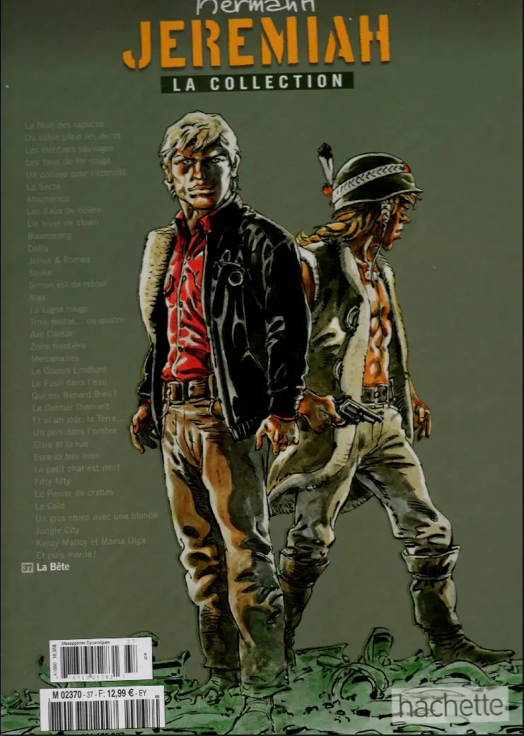 Verso de l'album Jeremiah La collection Tome 37 La bête