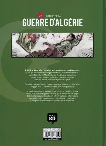 Verso de l'album Une histoire de la guerre d'Algérie