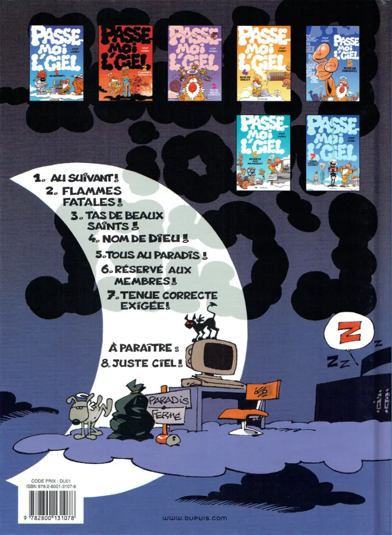 Verso de l'album Passe-moi l'ciel Tome 3 Tas de beaux saints !