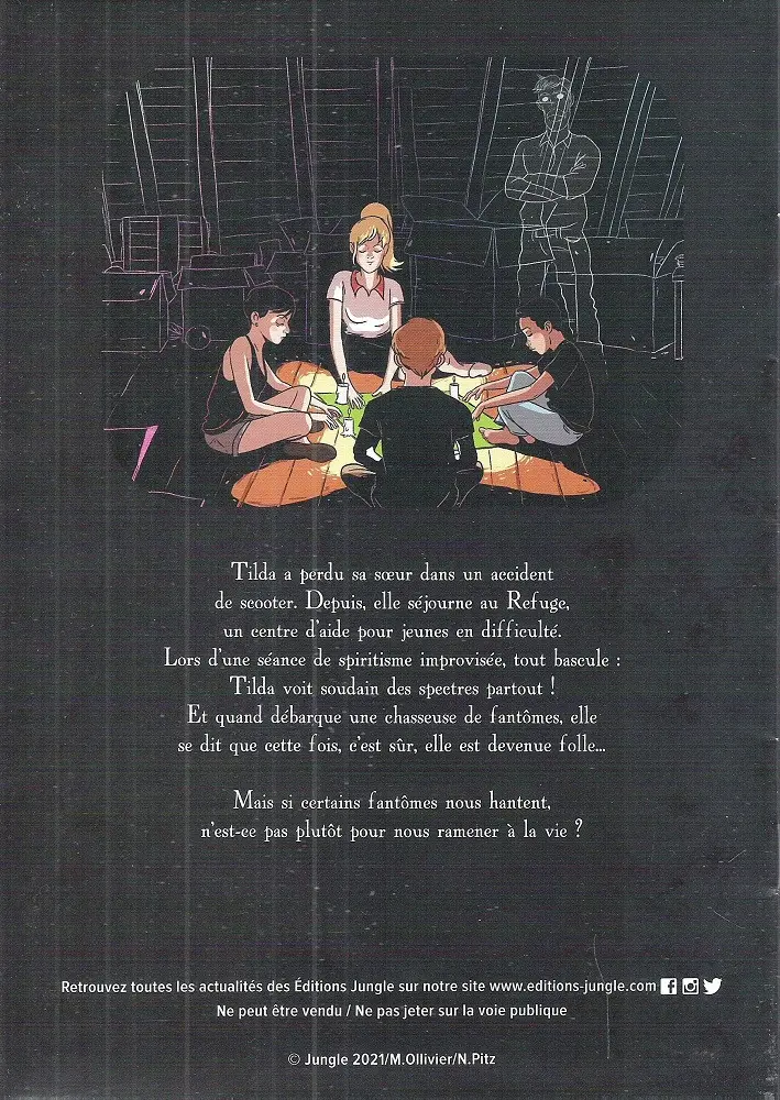Verso de l'album Hantée