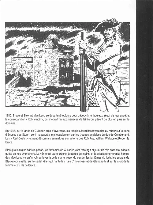 Verso de l'album Spirits of Scotland 2 Les Secrets de Blackmoor Castle