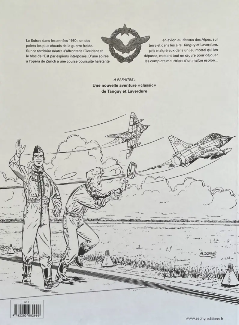 Verso de l'album Une aventure Classic de Tanguy et Laverdure Tome 4 Le pilote qui en savait trop