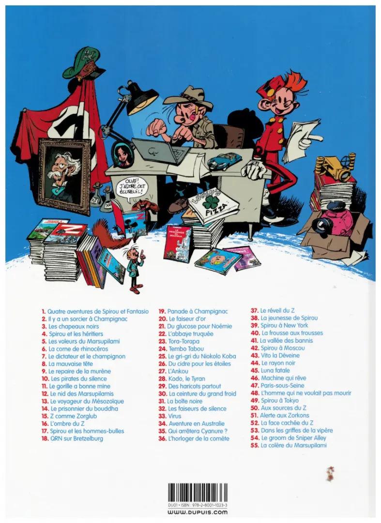 Verso de l'album Spirou et Fantasio Tome 32 Les faiseurs de silence