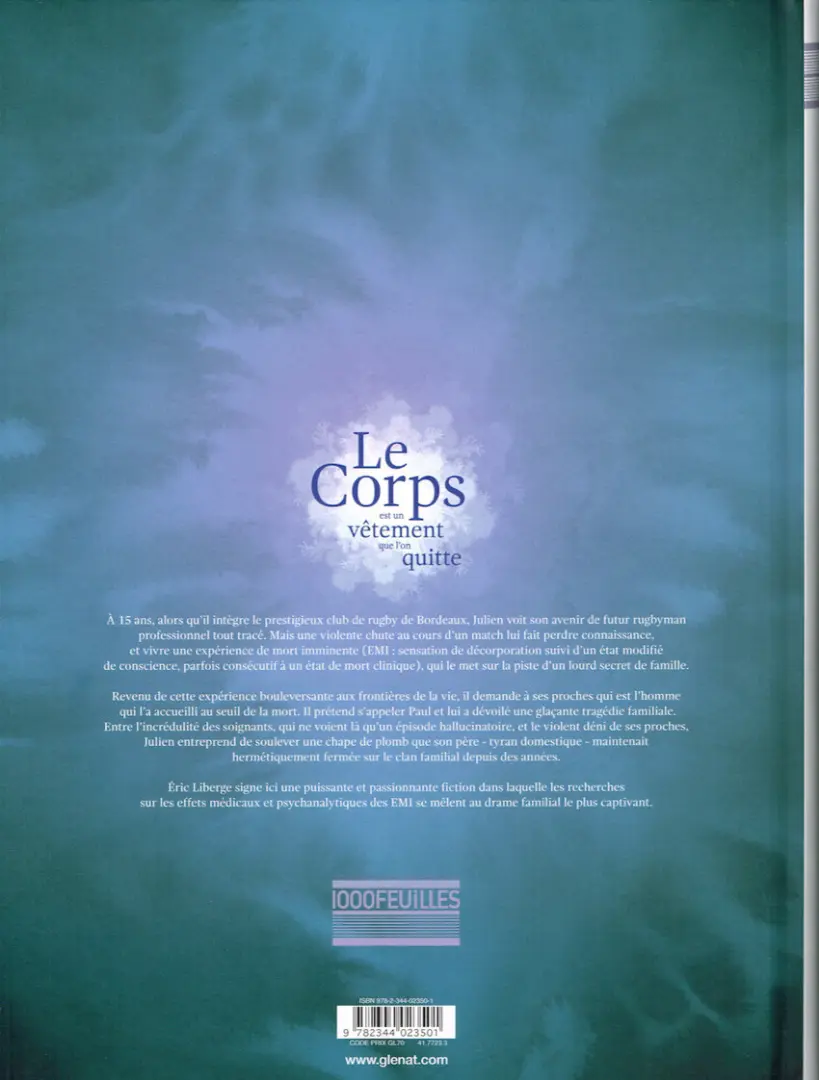 Verso de l'album Le corps est un vêtement que l'on quitte