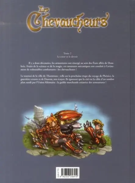 Verso de l'album Les Chevaucheurs Tome 2 Le cœur et le devoir