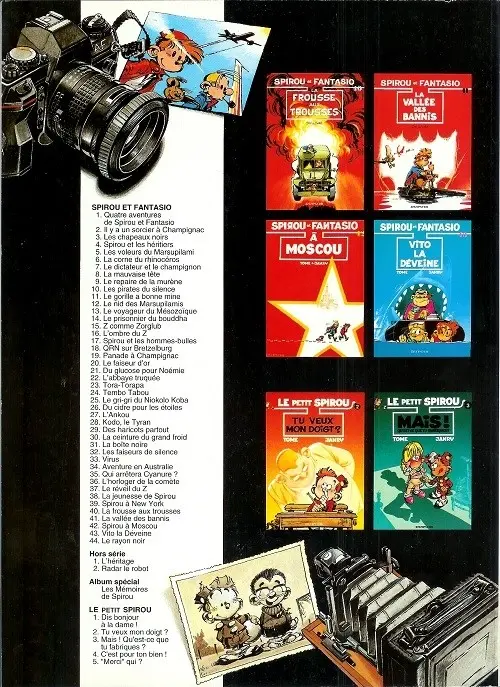 Verso de l'album Spirou et Fantasio Tome 26 Du cidre pour les étoiles