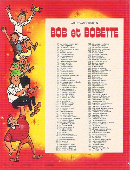 Verso de l'album Bob et Bobette Tome 178 L'âne au corset de briques