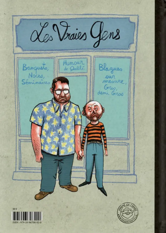 Verso de l'album Les vraies Gens