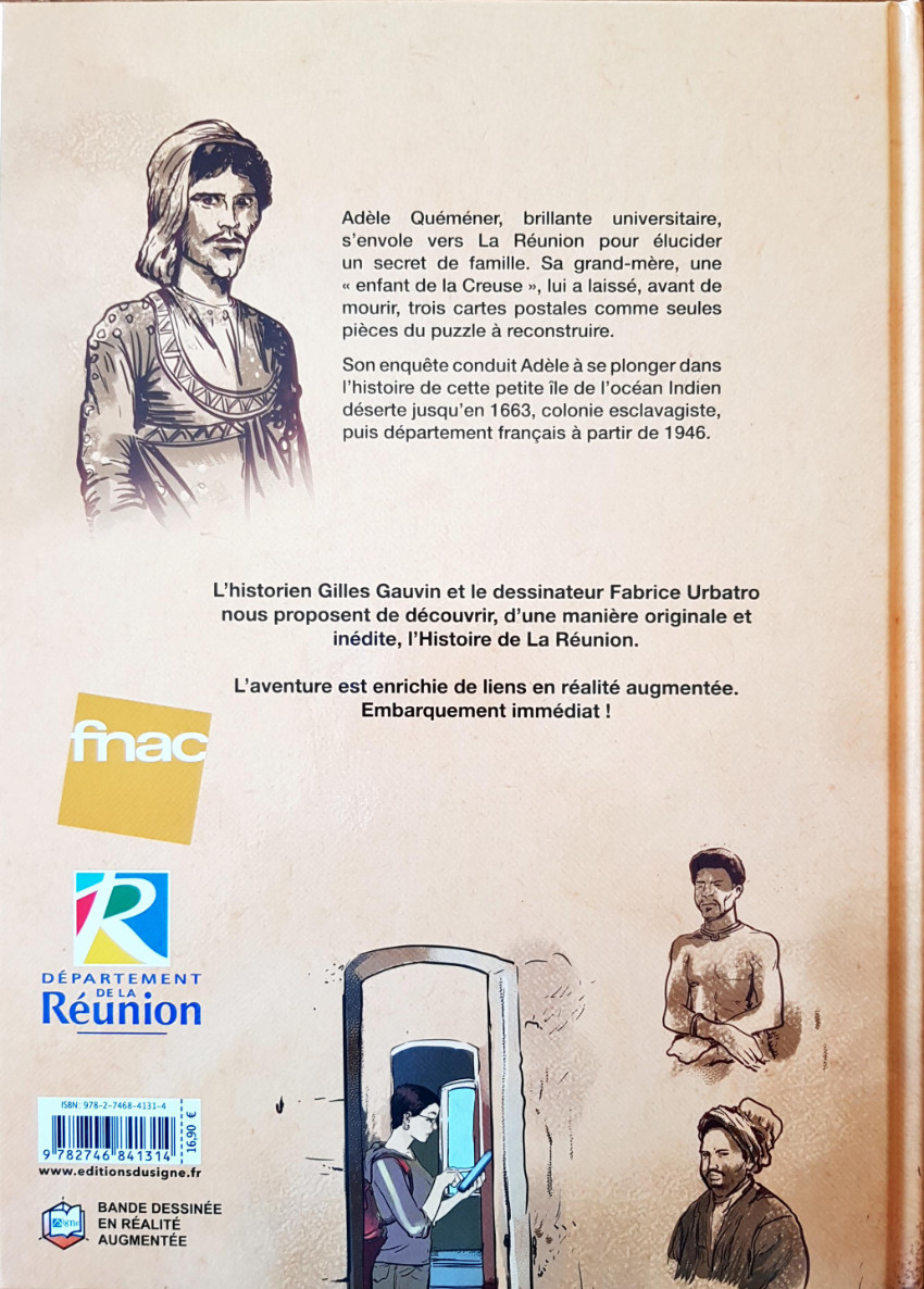 Verso de l'album Histoire de La Réunion Clés pour comprendre le présent