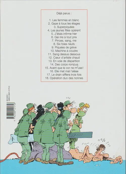 Verso de l'album Les Femmes en Blanc Tome 13 En voie de disparition