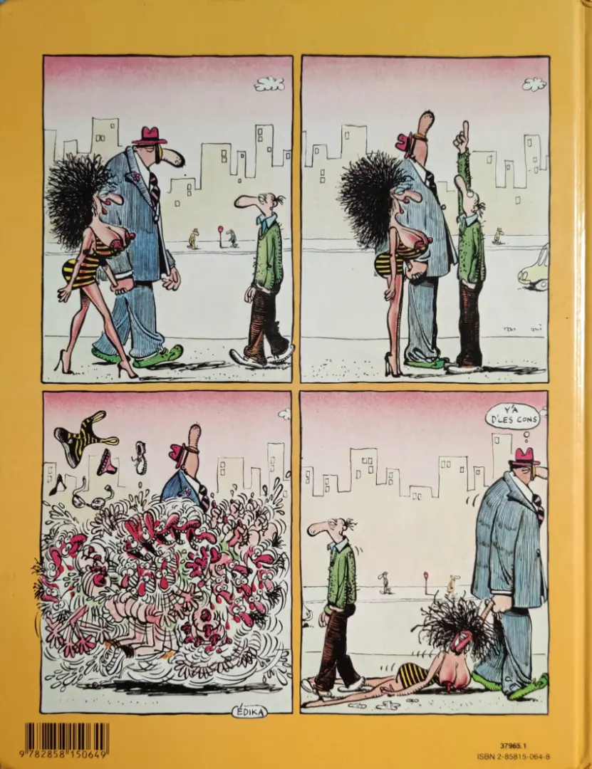 Verso de l'album Édika Tome 1 Débiloff Profondikoum