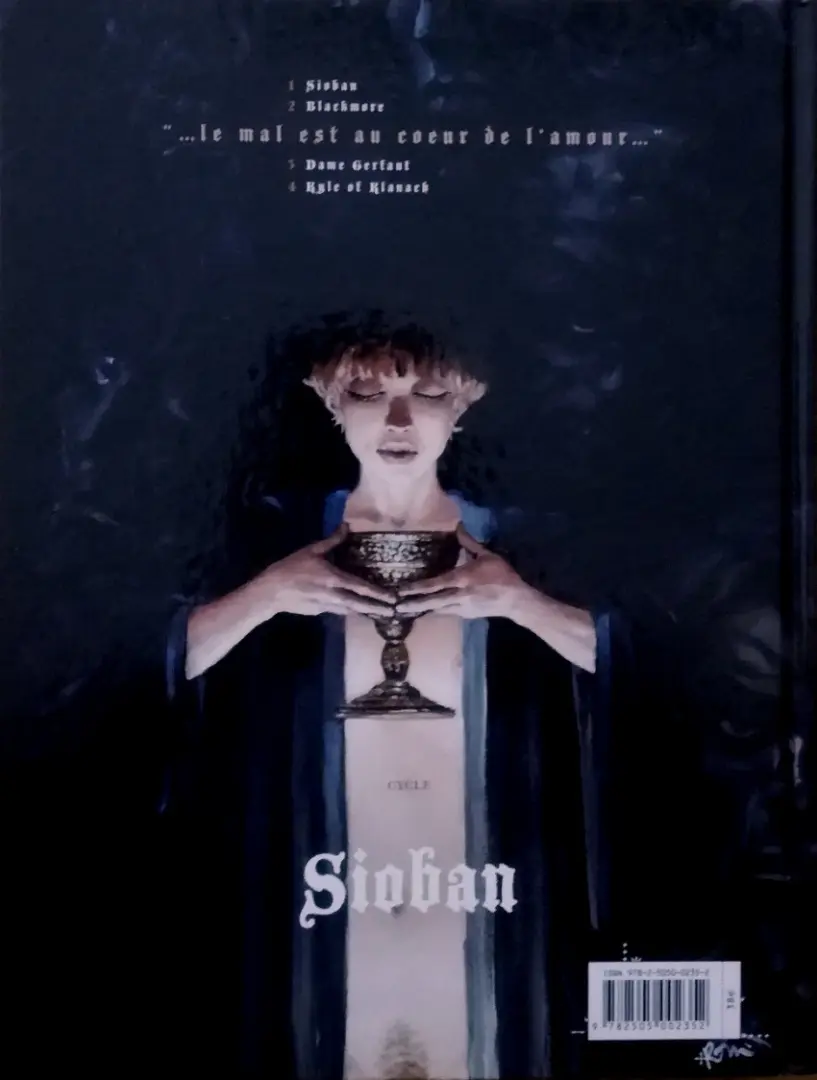 Verso de l'album Complainte des Landes perdues Sioban - Blackmore - Dame Gerfaut - Kyle of Klanach