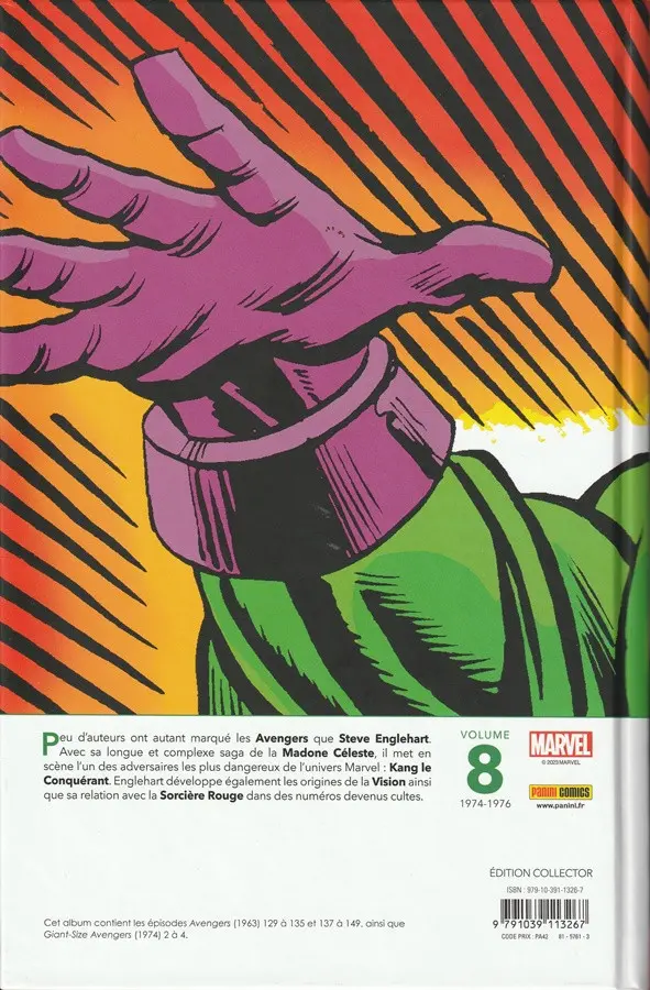 Verso de l'album Avengers - Kang War