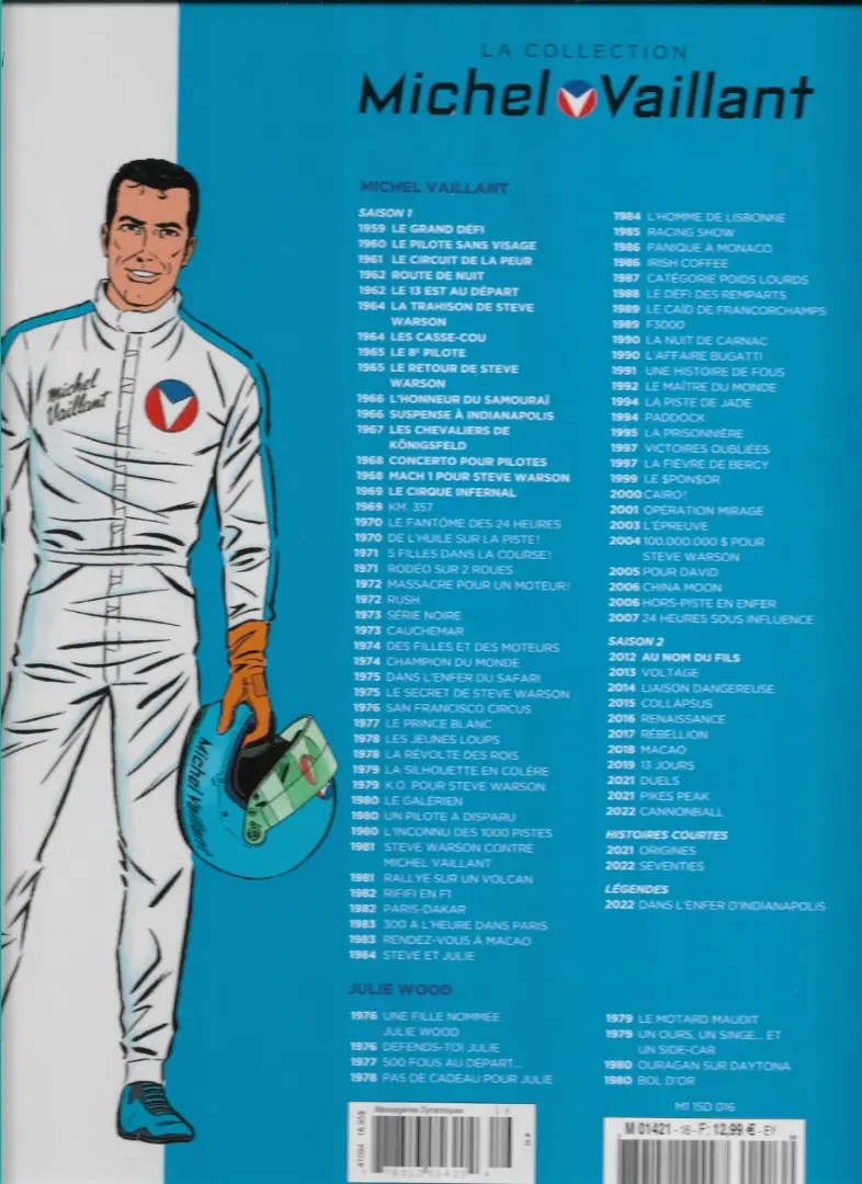 Verso de l'album Michel Vaillant La Collection 16 Le Cirque Infernal