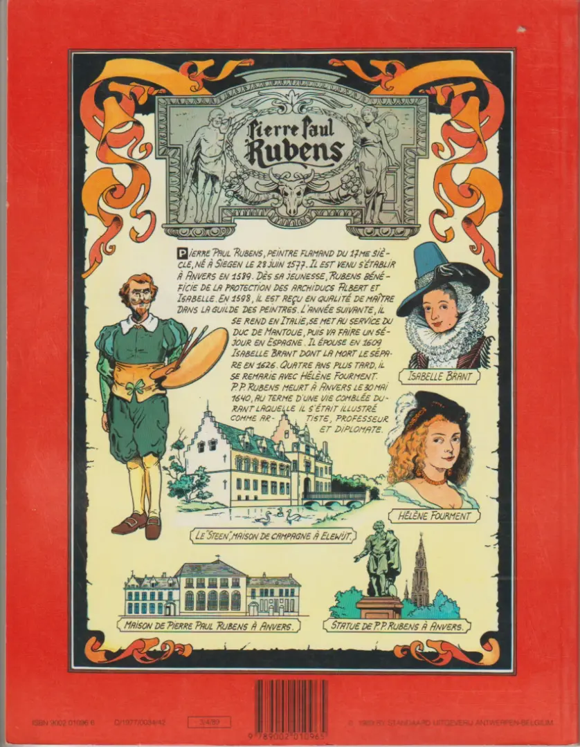 Verso de l'album Bob et Bobette Tome 164 Le rapin de Rubens