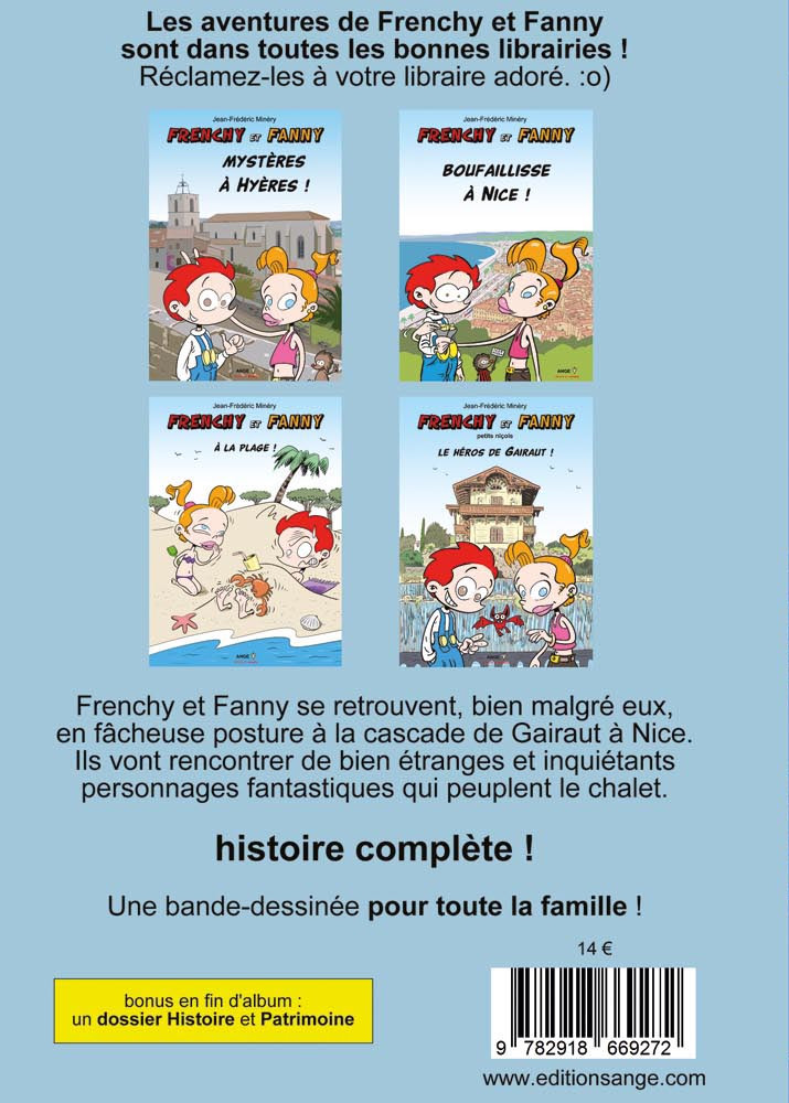Verso de l'album Frenchy et Fanny Tome 4 petits niçois - Le héros de Gairaut !