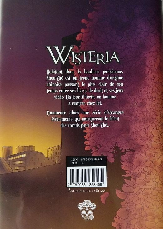 Verso de l'album Wisteria Tome 1