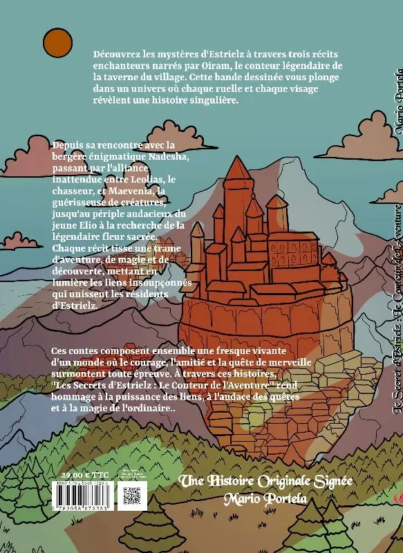 Verso de l'album Le Secret d'Estrielz 1 Le conteur de l'aventure