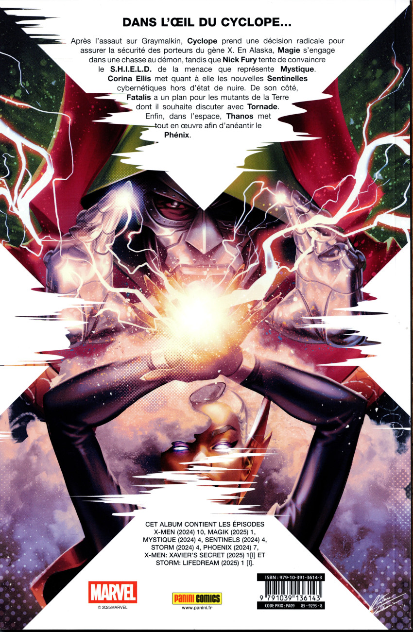 Verso de l'album X-Men 13