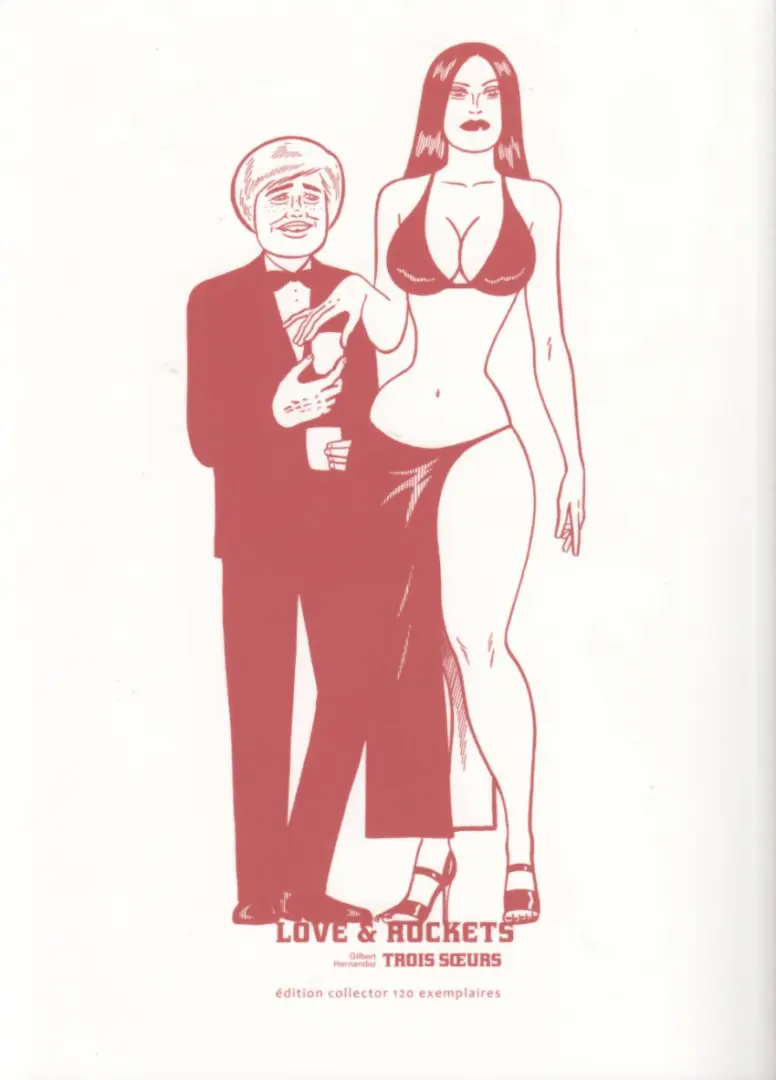 Verso de l'album Love & Rockets 12 Trois sœurs