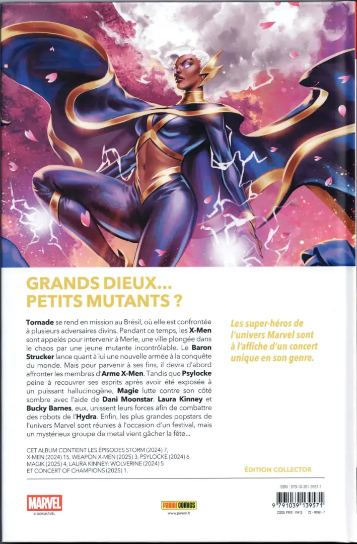 Verso de l'album X-Men 21