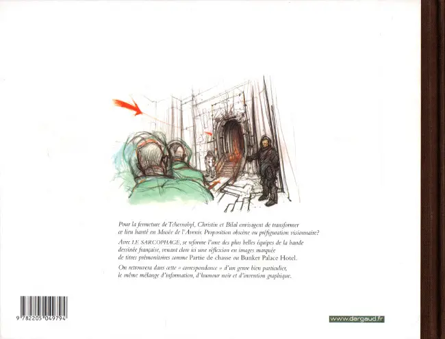 Verso de l'album Les Correspondances de Pierre Christin Tome 6 Le sarcophage