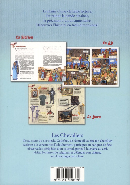 Verso de l'album C'est leur histoire 1 Les Chevaliers