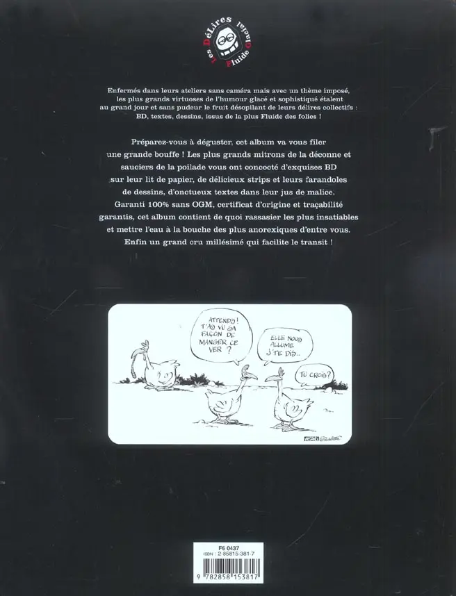 Verso de l'album Les Délires Fluide Glacial La bouffe !