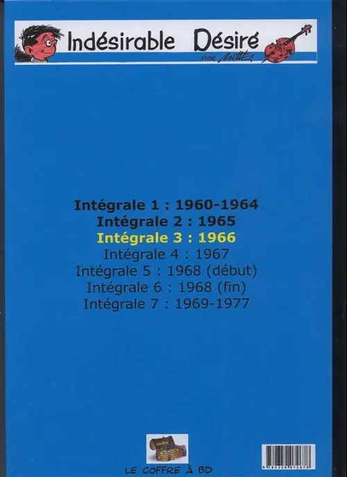 Verso de l'album L'indésirable Désiré Intégrale 3 1966