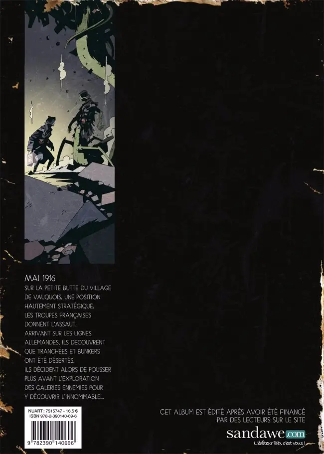 Verso de l'album Dessous Tome 1 La montagne des morts