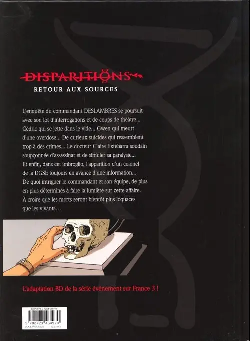 Verso de l'album Disparitions Tome 2 Retour aux sources II