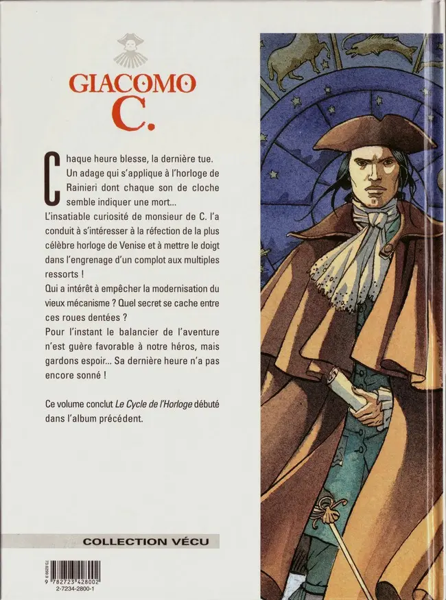 Verso de l'album Giacomo C. Tome 10 L'ombre de la tour