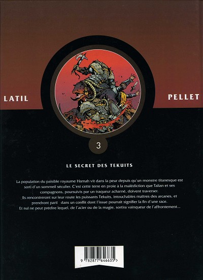 Verso de l'album Les Guerriers Tome 3 Le secret des Tekuits