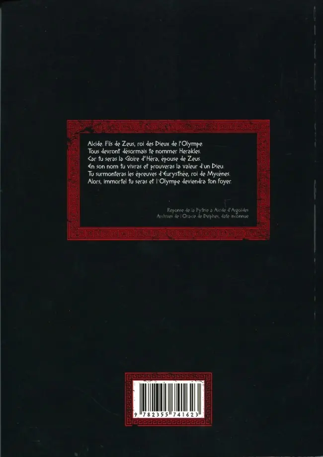Verso de l'album Herakles Tome 2